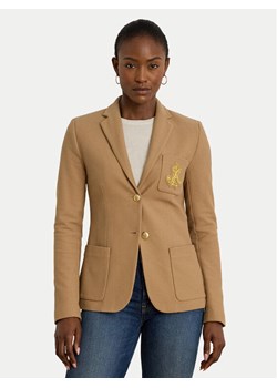 LAUREN RALPH LAUREN Marynarka 200797305018 Beżowy Slim Fit ze sklepu MODIVO w kategorii Marynarki damskie - zdjęcie 187776052