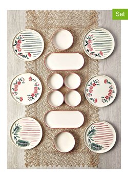 Hermia 14-częściowy zestaw śniadaniowy w kolorze biało-czerwono-zielonym ze sklepu Limango Polska w kategorii Naczynia - zdjęcie 187776883