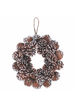 Villa d´Este Wieniec dekoracyjny &quot;Pinecone&quot; w kolorze jasnobrązowym - Ø 28 cm ze sklepu Limango Polska w kategorii Dekoracje bożonarodzeniowe - zdjęcie 187777022