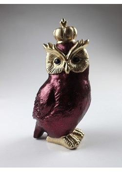 AM Design Figurka dekoracyjna &quot;Sowa&quot; w kolorze złoto-fioletowym - dł. 24 cm ze sklepu Limango Polska w kategorii Dekoracje - zdjęcie 187777033