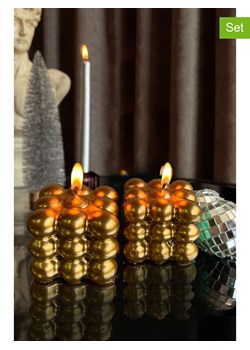 Lucky Bees Świece (2 szt.) w kolorze złotym - 2x 130 g ze sklepu Limango Polska w kategorii Świece i dyfuzory - zdjęcie 187777090