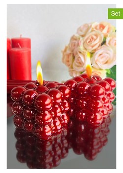 Lucky Bees Świece (2 szt.) w kolorze czerwonym - 2x 130 g ze sklepu Limango Polska w kategorii Świece i dyfuzory - zdjęcie 187777091