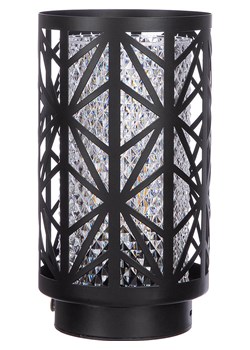GILDE Świecznik LED "Kristall" w kolorze czarnym - wys. 23 cm ze sklepu Limango Polska w kategorii Oświetlenie - zdjęcie 187777171