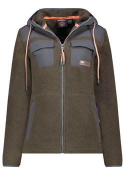 Geographical Norway Kurtka polarowa "Toulouse" w kolorze oliwkowo-antracytowym ze sklepu Limango Polska w kategorii Kurtki damskie - zdjęcie 187777701