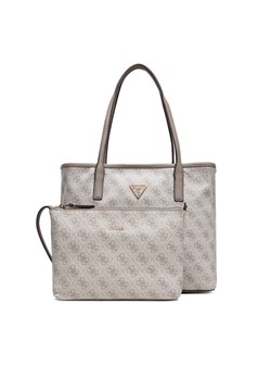 Torebka Guess Victtoria HWESG9 51428 Beżowy ze sklepu eobuwie.pl w kategorii Torby Shopper bag - zdjęcie 187777910