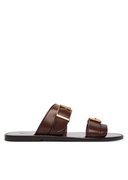 Polo Ralph Lauren Klapki 818P01589003 Brązowy ze sklepu MODIVO w kategorii Klapki damskie - zdjęcie 187778282