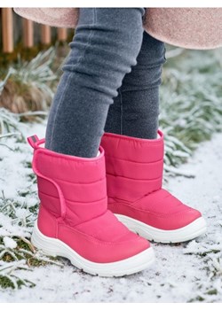 Sinsay - Śniegowce z ociepleniem sherpa - różowy ze sklepu Sinsay w kategorii Buty zimowe dziecięce - zdjęcie 187778863