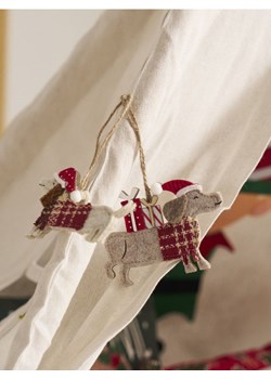 Sinsay - Dekoracje świąteczne w kształcie jamników 2 pack - czerwony ze sklepu Sinsay w kategorii Dekoracje bożonarodzeniowe - zdjęcie 187778883