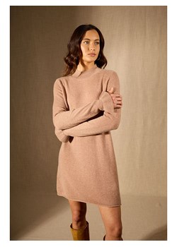 Perfect Cashmere Kaszmirowa sukienka &quot;Lyamia&quot; w kolorze beżowym ze sklepu Limango Polska w kategorii Sukienki - zdjęcie 187779062