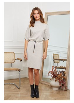 Joséfine Sukienka dzianinowa "Beka" w kolorze beżowym ze sklepu Limango Polska w kategorii Sukienki - zdjęcie 187779233