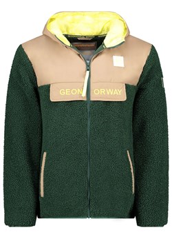 Geographical Norway Kurtka polarowa "Teclass" w kolorze ciemnozielono-beżowym ze sklepu Limango Polska w kategorii Bluzy męskie - zdjęcie 187779350