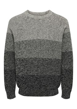 ONLY &amp; SONS Sweter &quot;Birk&quot; w kolorze czarno-szarym ze sklepu Limango Polska w kategorii Swetry męskie - zdjęcie 187779780