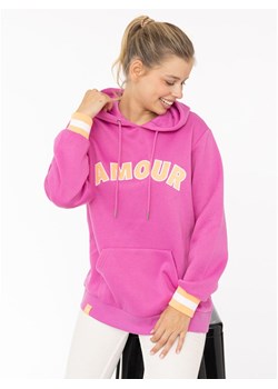 Zwillingsherz Bluza &quot;Amour&quot; w kolorze różowym ze sklepu Limango Polska w kategorii Bluzy damskie - zdjęcie 187779872