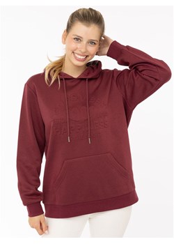 Zwillingsherz Bluza &quot;Happiness Vibes&quot; w kolorze bordowym ze sklepu Limango Polska w kategorii Bluzy damskie - zdjęcie 187779910