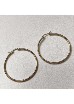 Kolczyki złote damskie koła duże 5.3 cm stal chirurgiczna ze sklepu otien.com w kategorii Kolczyki - zdjęcie 187780161