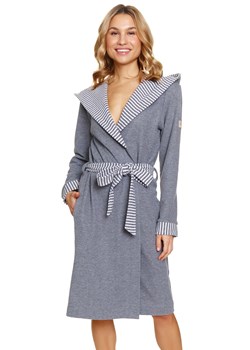 Szlafrok Doctor Nap SWW.7229 dark grey ze sklepu kontri.pl w kategorii Szlafroki damskie - zdjęcie 187780292