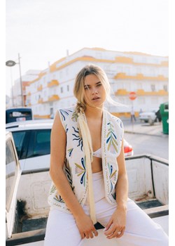 Wool Fluffy Hair Ribbon - Mellow Yellow ze sklepu Surf Inc w kategorii Ozdoby do włosów - zdjęcie 187780404