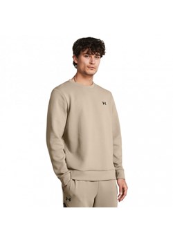 Męska bluza treningowa nierozpinana bez kaptura Under Armour UA Unstoppable Flc Crew - beżowa ze sklepu Sportstylestory.com w kategorii Bluzy męskie - zdjęcie 187780510