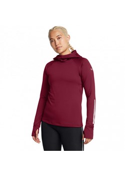 Damski longsleeve do biegania z kapturem Under Armour UA Le Cw Balaclava Hoodie - bordowy ze sklepu Sportstylestory.com w kategorii Bluzki damskie - zdjęcie 187780543