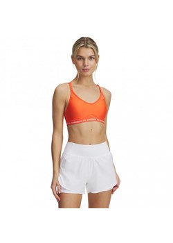 Biustonosz treningowy Under Armour UA Crossback Low Bra - pomarańczowy ze sklepu Sportstylestory.com w kategorii Biustonosze - zdjęcie 187780580