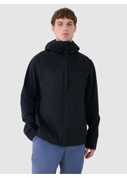 Męska kurtka trekkingowa 4F 4FWSS25TTJAM711 - czarna ze sklepu Sportstylestory.com w kategorii Kurtki męskie - zdjęcie 187780691