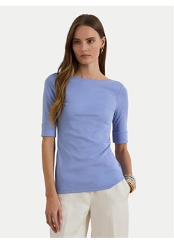 LAUREN RALPH LAUREN Bluzka 200654963199 Błękitny Slim Fit ze sklepu MODIVO w kategorii Bluzki damskie - zdjęcie 187781130