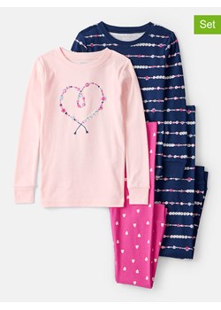 carter&apos;s Piżamy (2 szt.) w kolorze jasnoróżowo-różowo-granatowym ze sklepu Limango Polska w kategorii Piżamy dziecięce - zdjęcie 187781483