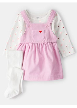 carter&apos;s 3-częściowy zestaw w kolorze jasnoróżowo-białym ze sklepu Limango Polska w kategorii Sukienki niemowlęce - zdjęcie 187781713