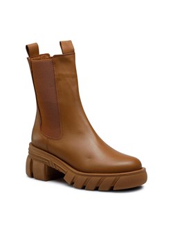 Botki Badura 222FW34 Brązowy ze sklepu eobuwie.pl w kategorii Workery damskie - zdjęcie 187783183