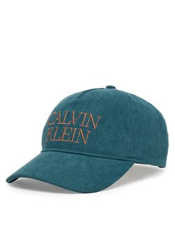 Czapka z daszkiem Calvin Klein Corduroy Graphic 5 Panel Cap LV04D5064G Granatowy ze sklepu eobuwie.pl w kategorii Czapki z daszkiem męskie - zdjęcie 187783193