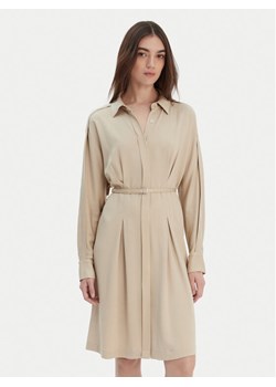 BOSS Sukienka koszulowa Dolala 50552373 Beżowy Relaxed Fit ze sklepu MODIVO w kategorii Sukienki - zdjęcie 187783392