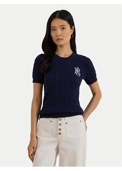 LAUREN RALPH LAUREN Sweter 200P07025001 Granatowy Relaxed Fit ze sklepu MODIVO w kategorii Swetry damskie - zdjęcie 187783400