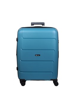 Niebieska średnia walizka poszerzana  z polipropylenu Hard Class ze sklepu Słoń Torbalski w kategorii Walizki - zdjęcie 187783851