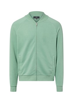 Nils Sundström Bluza męska Mężczyźni Bawełna seledynowy jednolity ze sklepu vangraaf w kategorii Bluzy męskie - zdjęcie 187783874