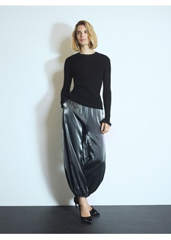 Reserved - Spodnie z wiskozą - szary ze sklepu Reserved w kategorii Spodnie damskie - zdjęcie 187784202