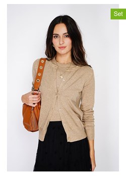 C&amp; Jo 2-częściowy zestaw w kolorze karmelowym ze sklepu Limango Polska w kategorii Swetry damskie - zdjęcie 187784892