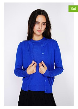 C&amp; Jo 2-częściowy zestaw w kolorze niebieskim ze sklepu Limango Polska w kategorii Swetry damskie - zdjęcie 187784913