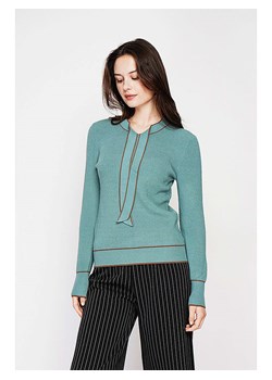 C&amp; Jo Sweter w kolorze jasnobrązowo-turkusowym ze sklepu Limango Polska w kategorii Swetry damskie - zdjęcie 187785043