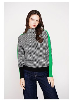 C&amp; Jo Sweter w kolorze czarno-biało-zielonym ze sklepu Limango Polska w kategorii Swetry damskie - zdjęcie 187785091