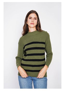 C&amp; Jo Sweter w kolorze zielono-czarnym ze sklepu Limango Polska w kategorii Swetry damskie - zdjęcie 187785171
