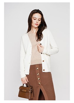 C&amp; Jo Kardigan w kolorze białym ze sklepu Limango Polska w kategorii Swetry damskie - zdjęcie 187785294