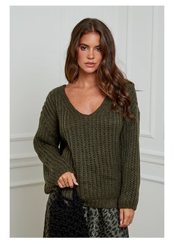 L&apos;armoire de Suzette Sweter w kolorze khaki ze sklepu Limango Polska w kategorii Swetry damskie - zdjęcie 187785824