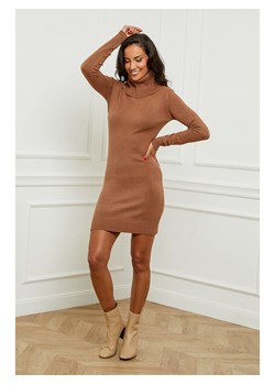 Soft Cashmere Sukienka dzianinowa w kolorze jasnobrązowym ze sklepu Limango Polska w kategorii Sukienki - zdjęcie 187786121