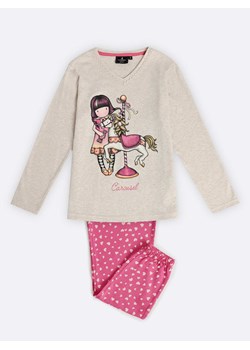 SANTORO London Piżama &quot;Santoro Gorjuss&quot; w kolorze kremowo-różowym ze sklepu Limango Polska w kategorii Piżamy dziecięce - zdjęcie 187786303