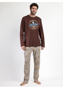 Peanuts Piżama &quot;Peanuts&quot; w kolorze brązowo-jasnobrązowym ze sklepu Limango Polska w kategorii Piżamy męskie - zdjęcie 187786334