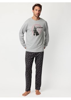 Star Wars Piżama &quot;Star Wars&quot; w kolorze jasnoszaro-czarnym ze sklepu Limango Polska w kategorii Piżamy męskie - zdjęcie 187786484
