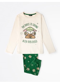 Star Wars Piżama &quot;Star Wars&quot; w kolorze kremowo-zielonym ze sklepu Limango Polska w kategorii Piżamy dziecięce - zdjęcie 187786500