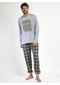 admas Piżama &quot;Never Give Up&quot; w kolorze szarym ze sklepu Limango Polska w kategorii Piżamy męskie - zdjęcie 187786523