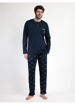 admas Piżama &quot;Old school&quot; w kolorze granatowym ze sklepu Limango Polska w kategorii Piżamy męskie - zdjęcie 187786531