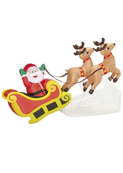 Widmann Dmuchany Święty Mikołaj ze wzorem - wys. 210 cm ze sklepu Limango Polska w kategorii Dekoracje - zdjęcie 187791321